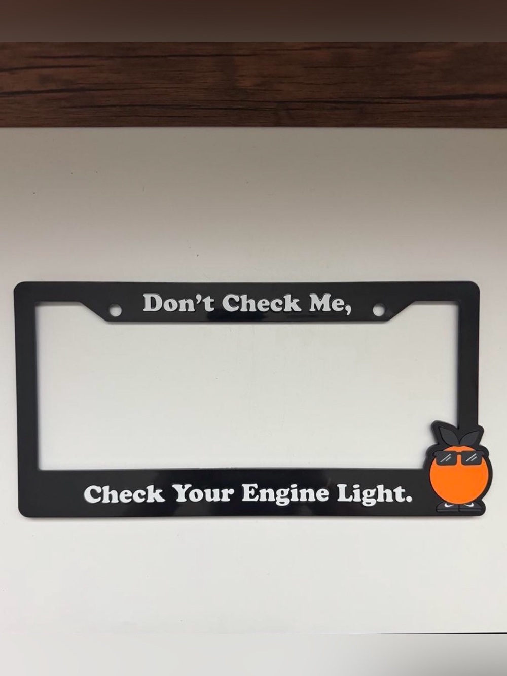 Midnight Organic License Plate Frame